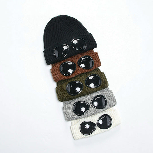 Beanie Hat with Integrated Goggles